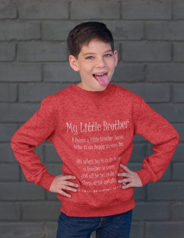 My Little Brother Children's Sweatshirt - Image 3