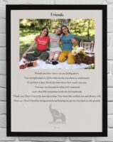 8x10 Friend Black Frame with pic