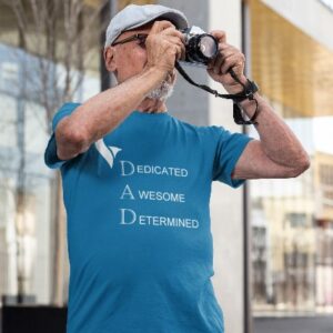 Eagle Dad Tshirts-Sapphire